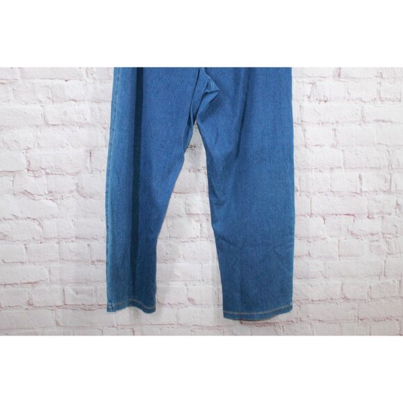 LL Bean Perfect Fit Pants Denim Straight Leg Stonewashed Size 1X Plus - Picture 5 of 11